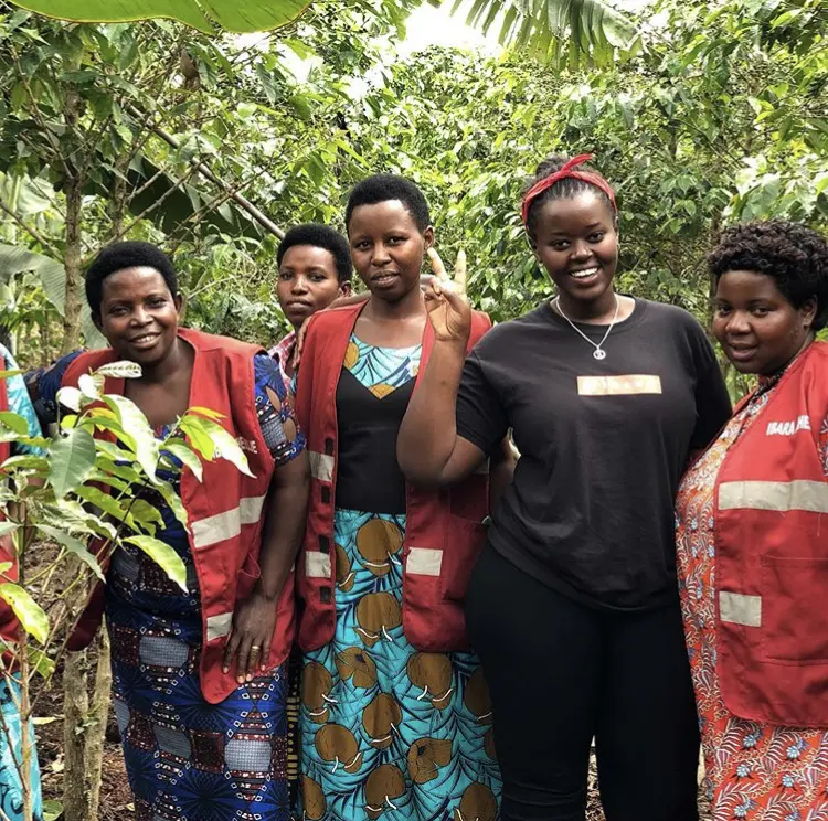 A group of diverse volunteers working together